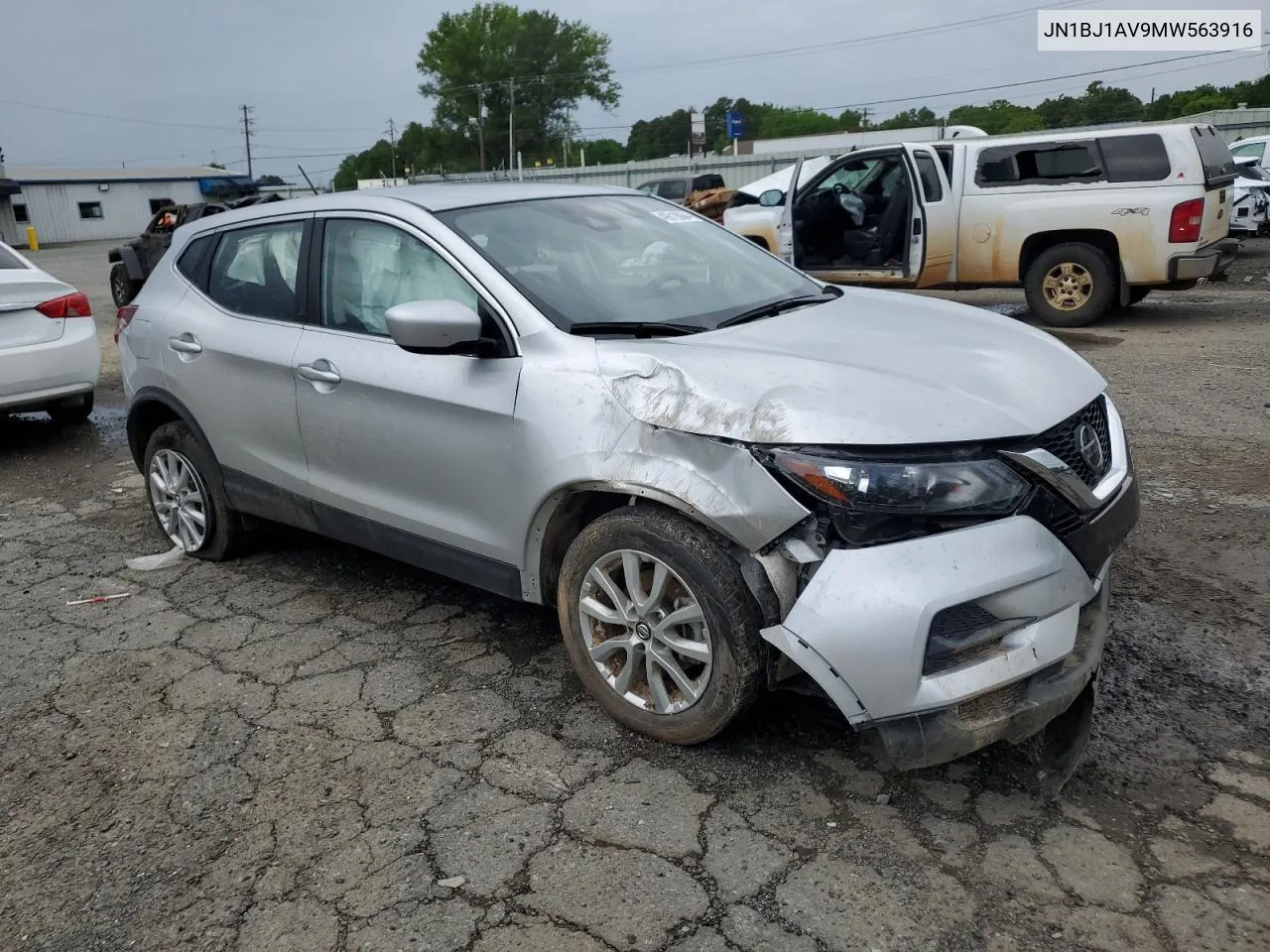 2021 Nissan Rogue Sport S VIN: JN1BJ1AV9MW563916 Lot: 72727584