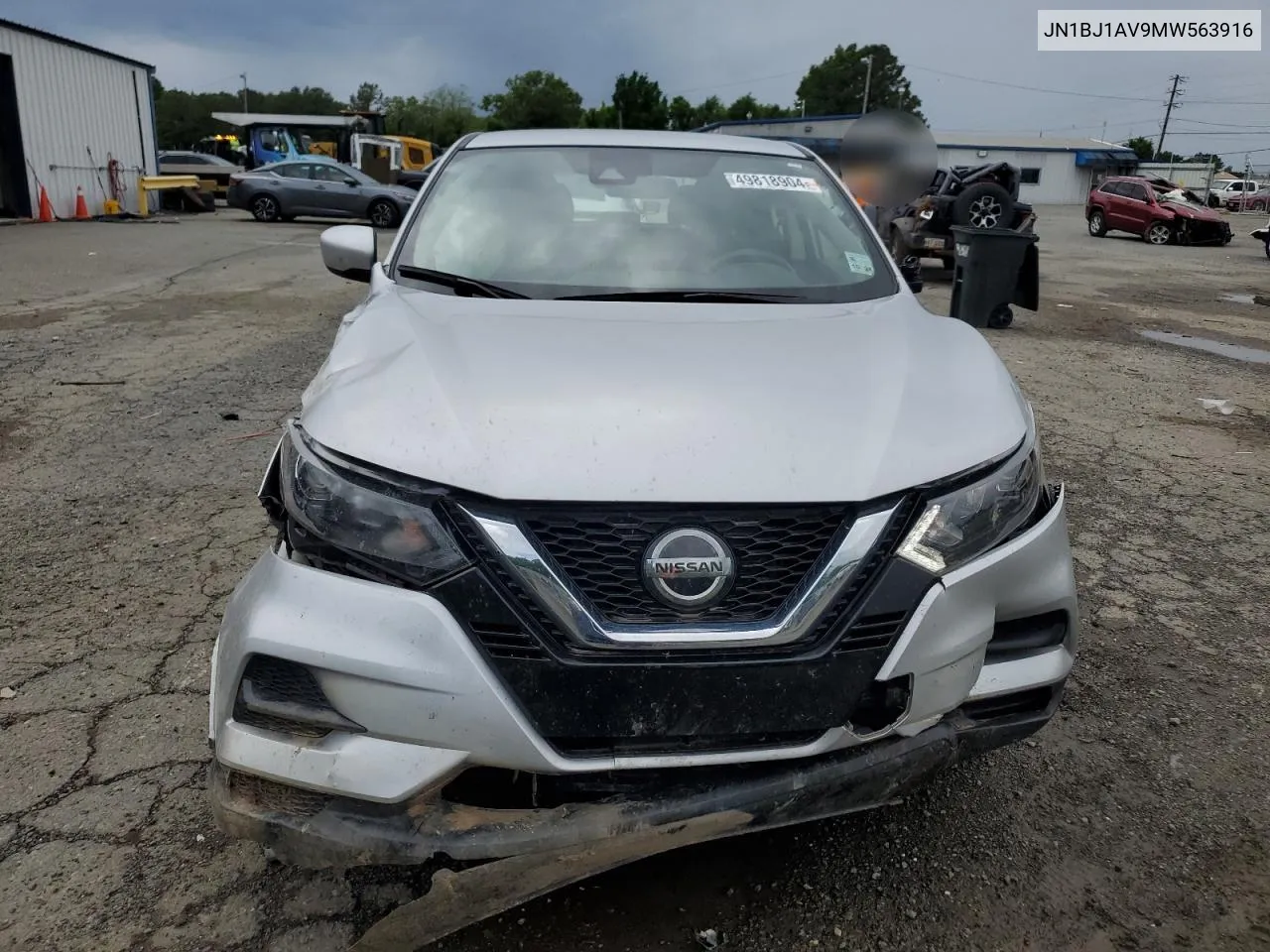 JN1BJ1AV9MW563916 2021 Nissan Rogue Sport S