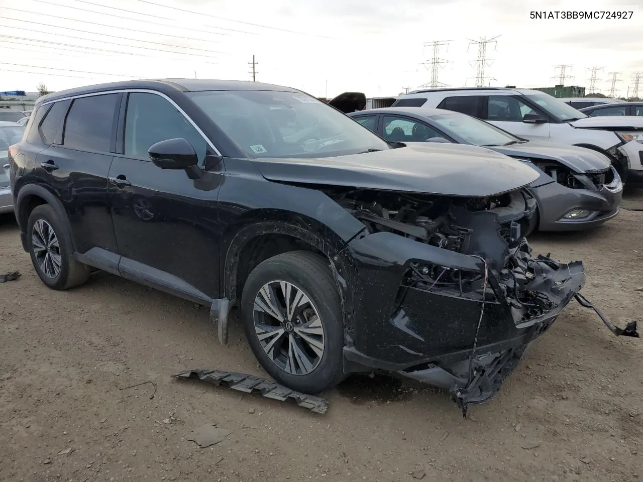 2021 Nissan Rogue Sv VIN: 5N1AT3BB9MC724927 Lot: 72787534