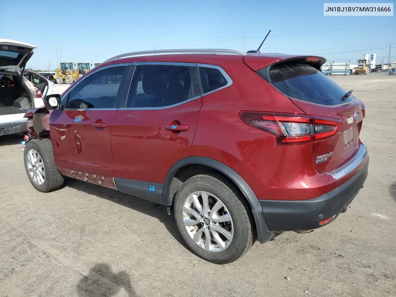 2021 Nissan Rogue Sport Sv VIN: JN1BJ1BV7MW316666 Lot: 73154554