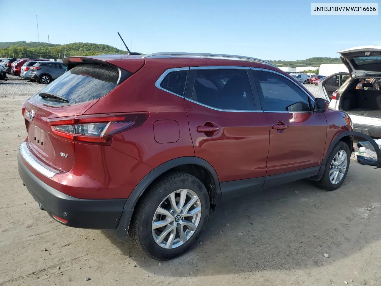 2021 Nissan Rogue Sport Sv VIN: JN1BJ1BV7MW316666 Lot: 73154554