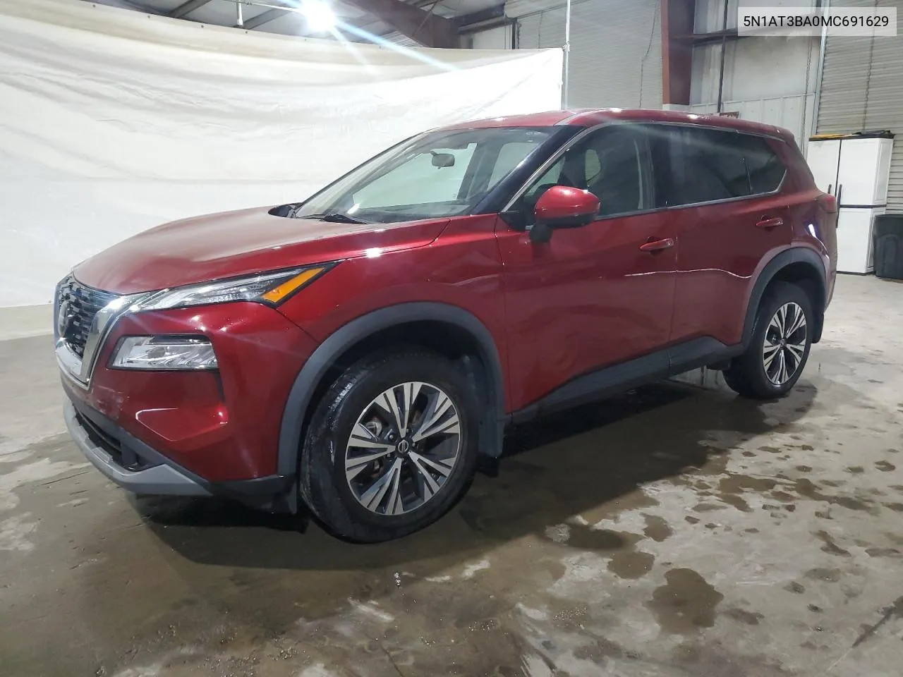 2021 Nissan Rogue Sv VIN: 5N1AT3BA0MC691629 Lot: 74236614