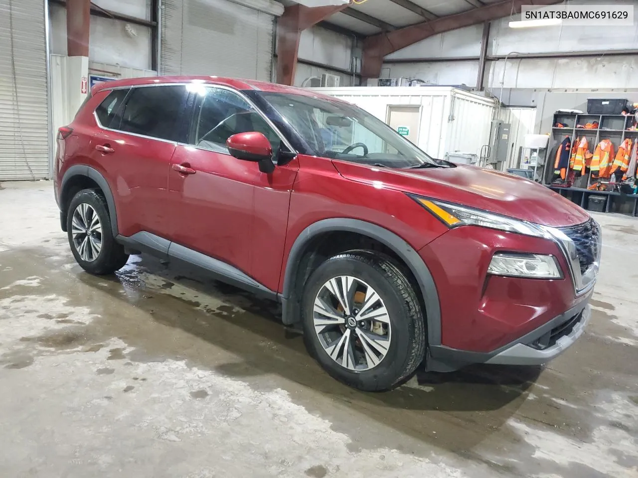 2021 Nissan Rogue Sv VIN: 5N1AT3BA0MC691629 Lot: 74236614