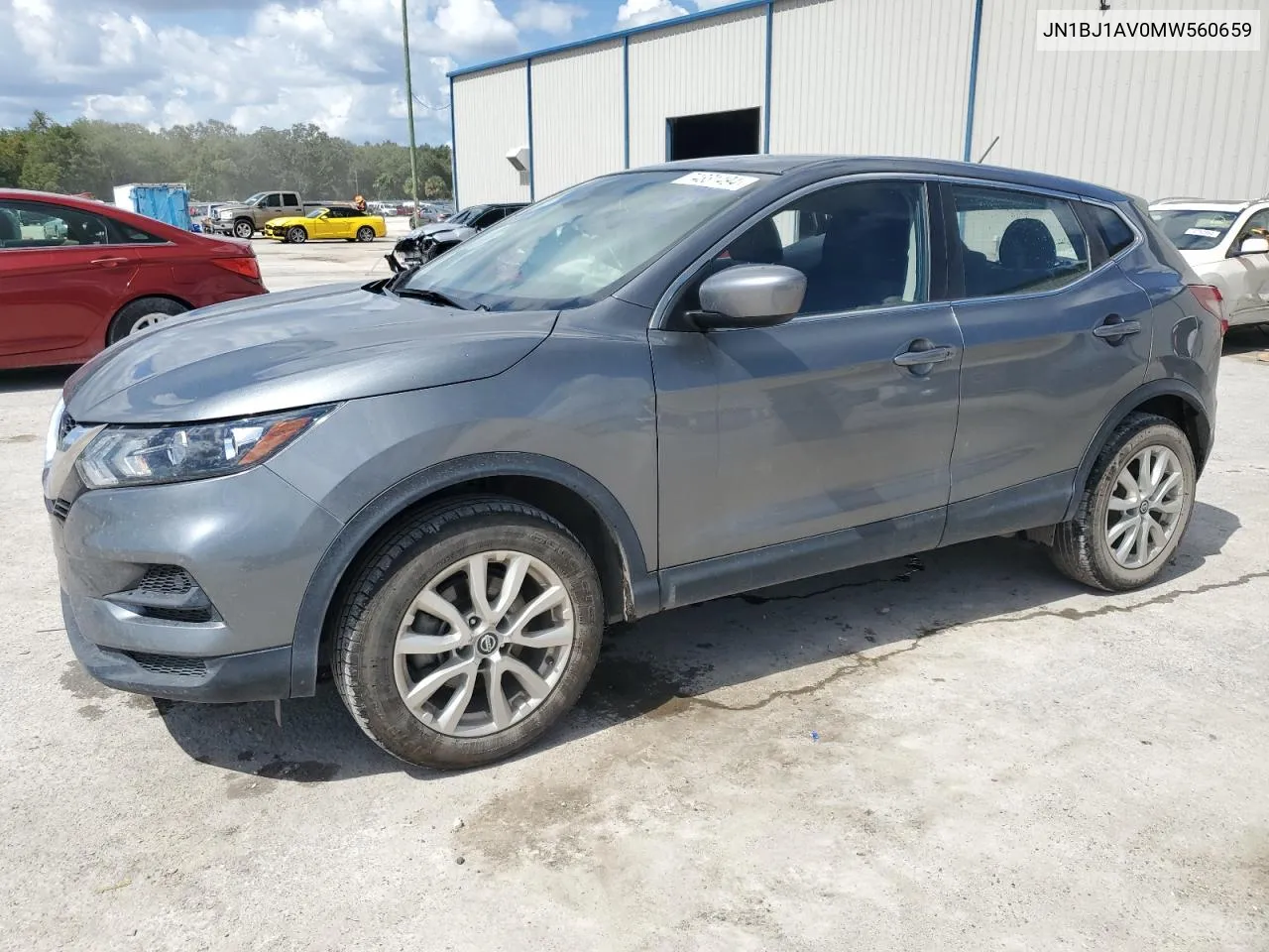 2021 Nissan Rogue Sport S VIN: JN1BJ1AV0MW560659 Lot: 74331494