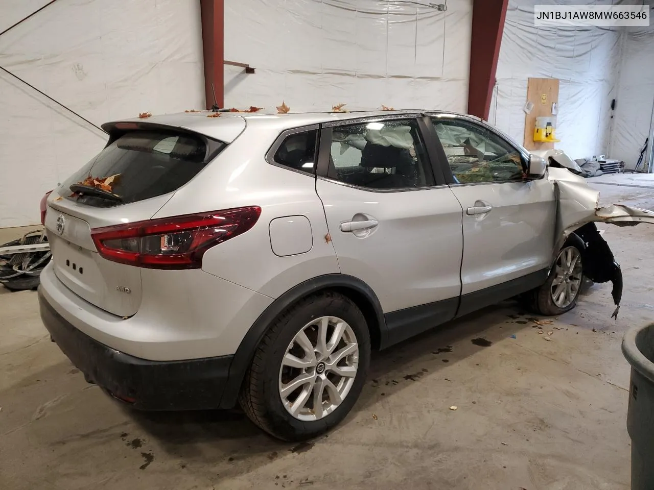 2021 Nissan Rogue Sport S VIN: JN1BJ1AW8MW663546 Lot: 74354694