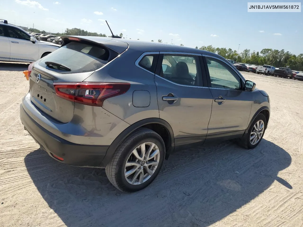 2021 Nissan Rogue Sport S VIN: JN1BJ1AV5MW561872 Lot: 74736564