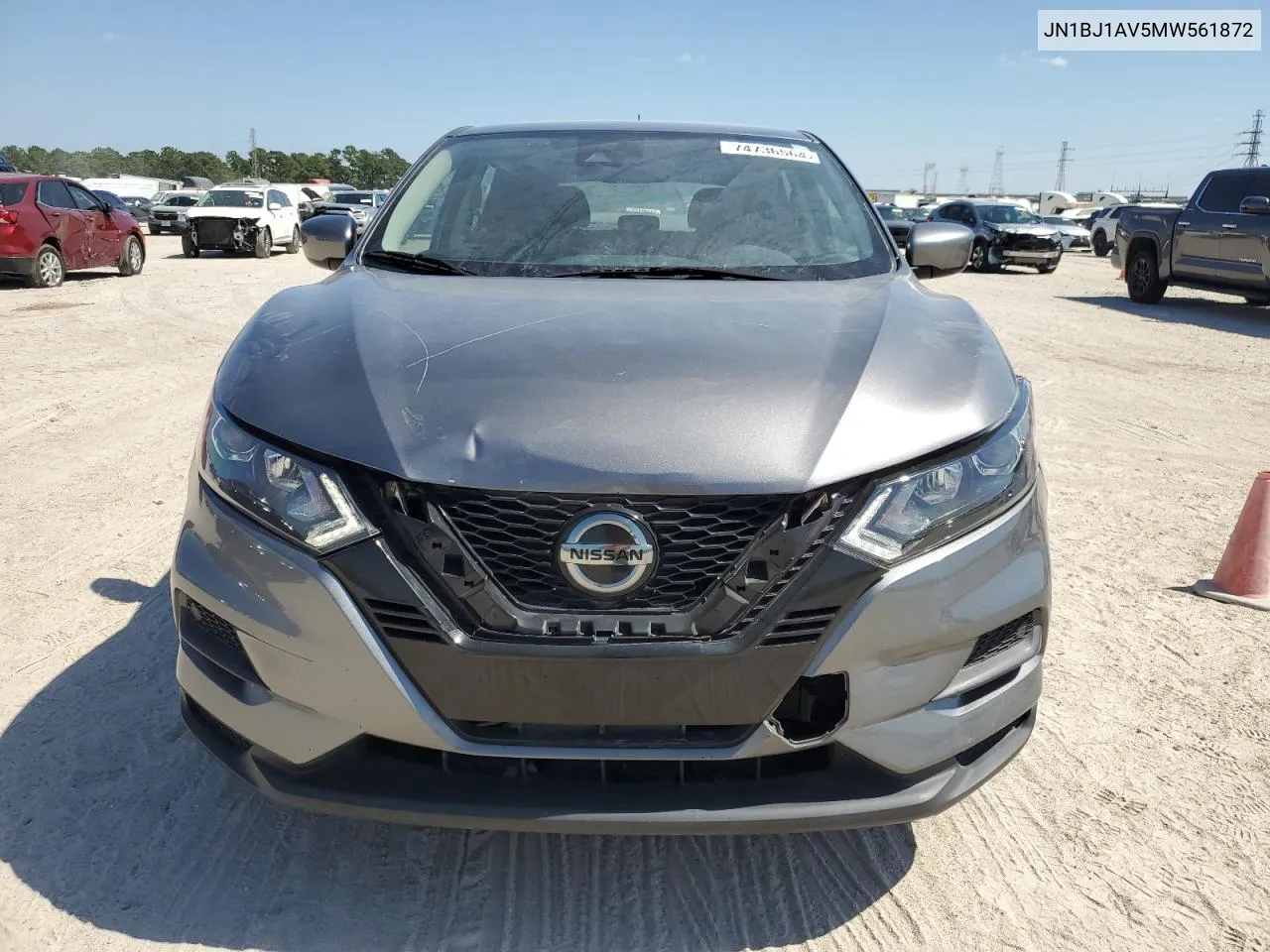 2021 Nissan Rogue Sport S VIN: JN1BJ1AV5MW561872 Lot: 74736564