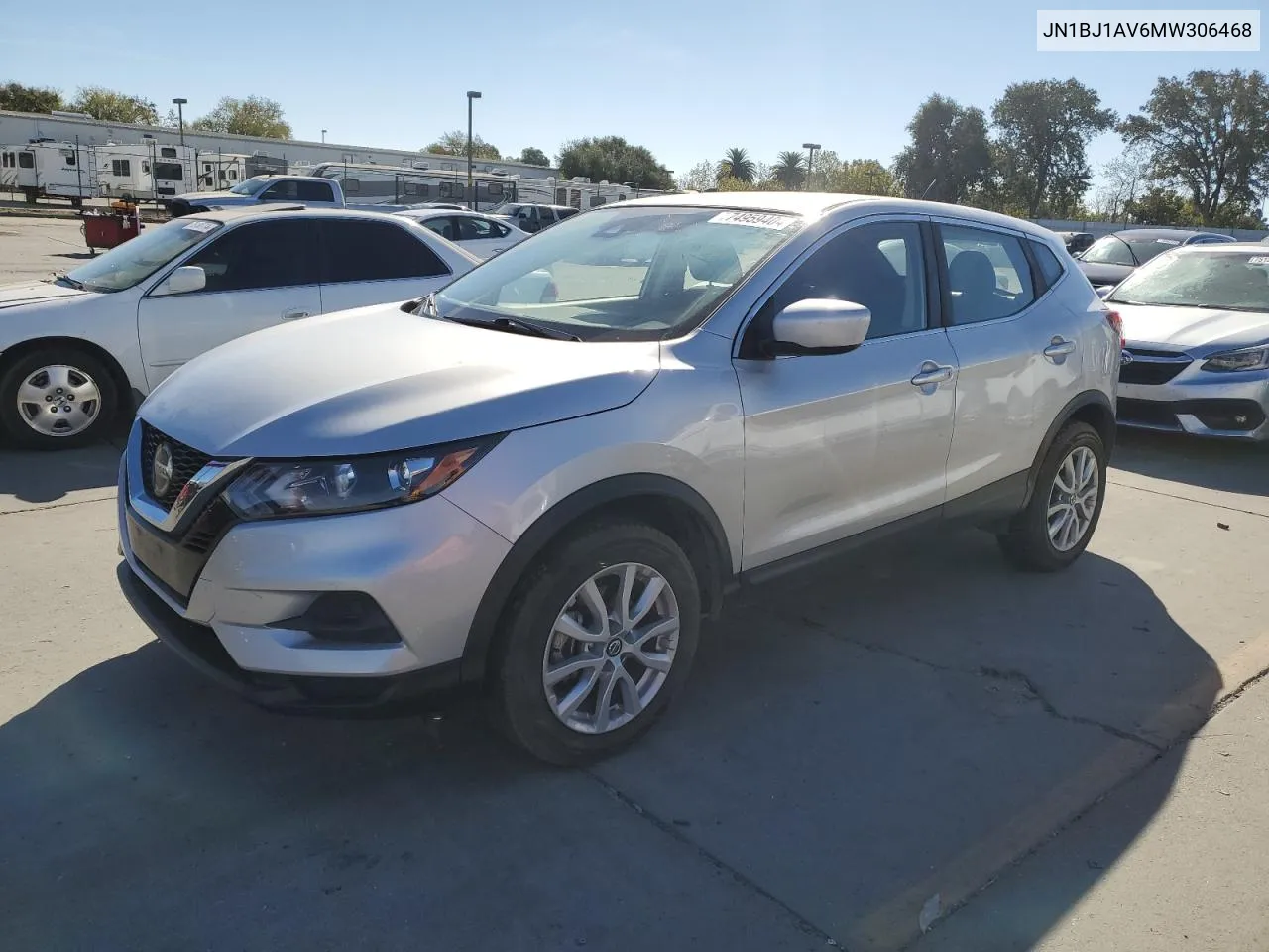 2021 Nissan Rogue Sport S VIN: JN1BJ1AV6MW306468 Lot: 74959404