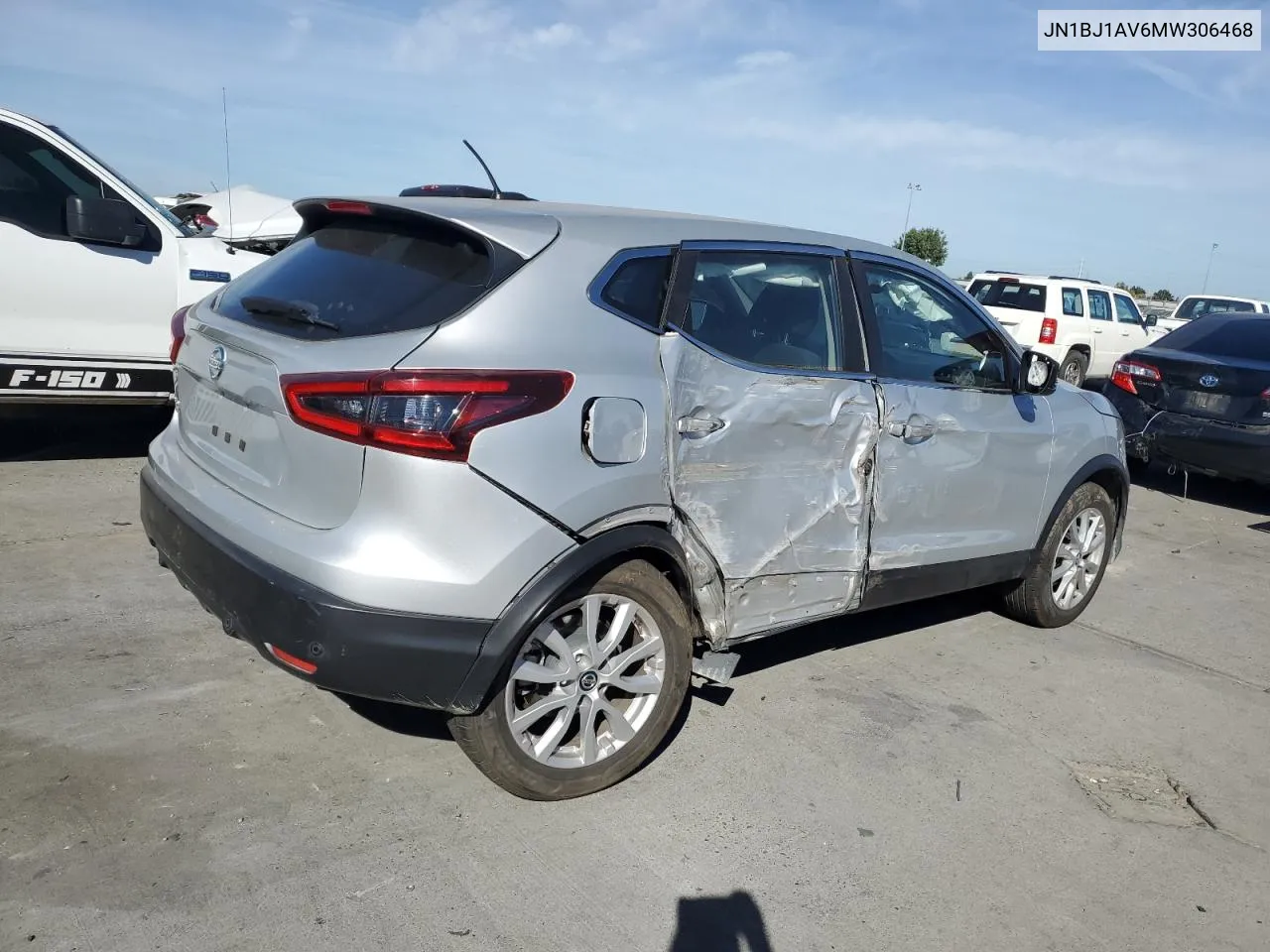 2021 Nissan Rogue Sport S VIN: JN1BJ1AV6MW306468 Lot: 74959404