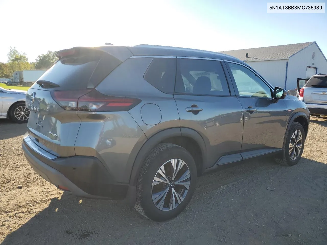 2021 Nissan Rogue Sv VIN: 5N1AT3BB3MC736989 Lot: 75487994