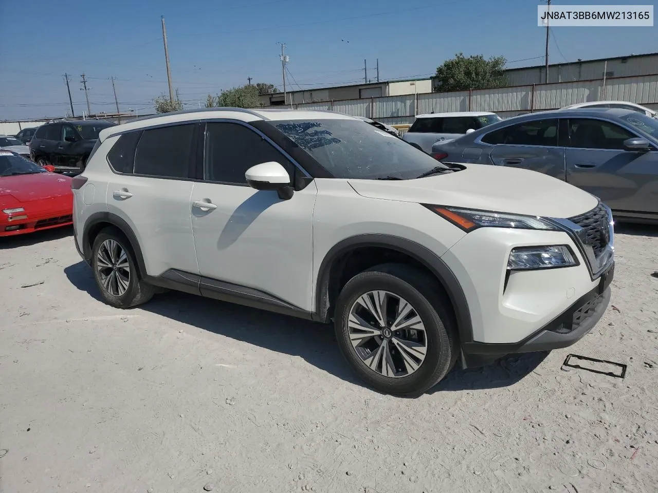 2021 Nissan Rogue Sv VIN: JN8AT3BB6MW213165 Lot: 75500104