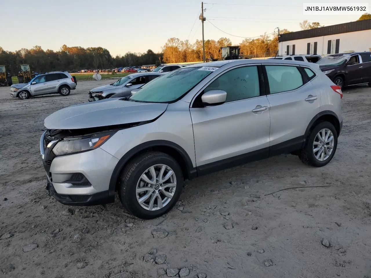 2021 Nissan Rogue Sport S VIN: JN1BJ1AV8MW561932 Lot: 75524284