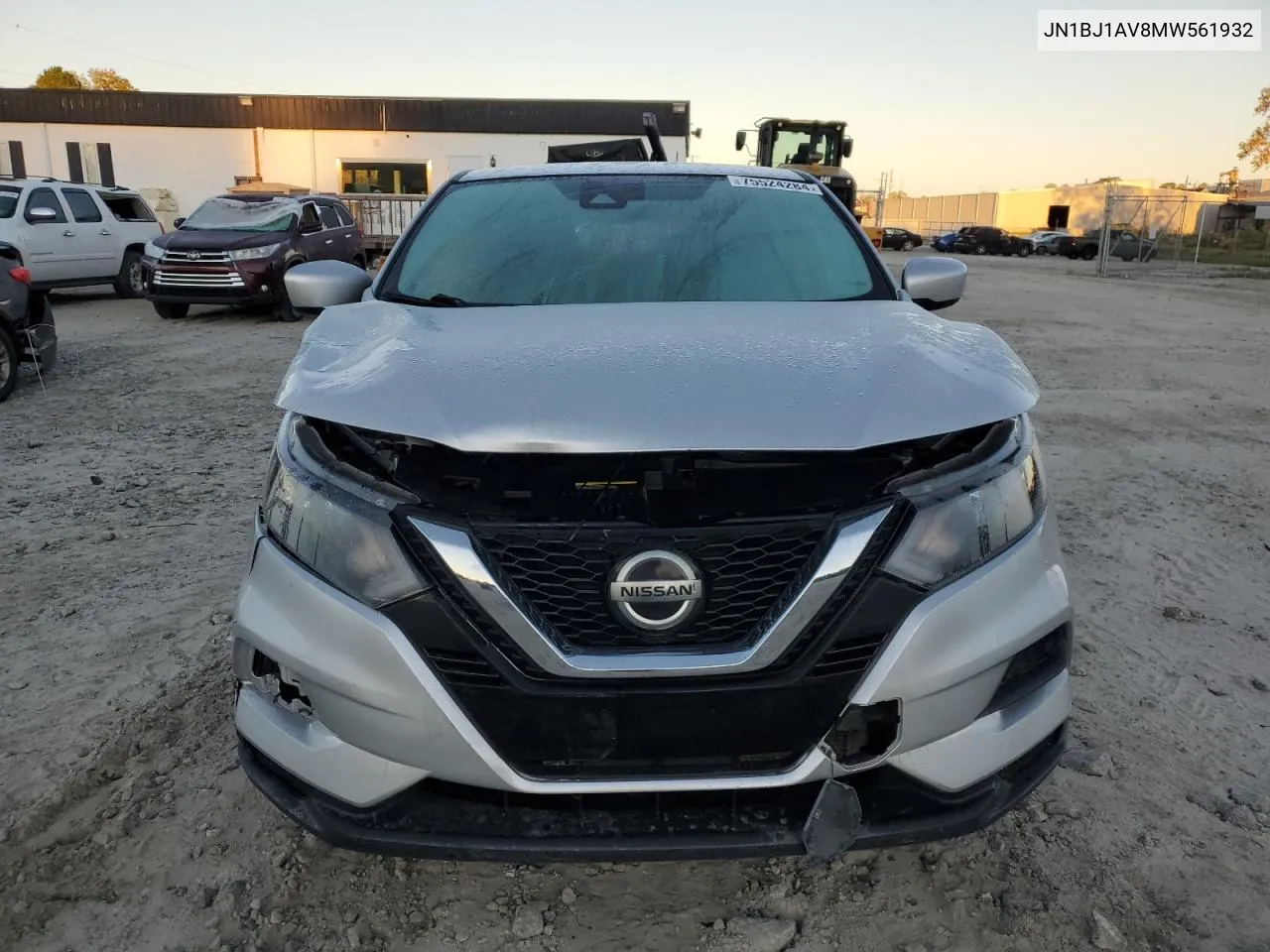 2021 Nissan Rogue Sport S VIN: JN1BJ1AV8MW561932 Lot: 75524284