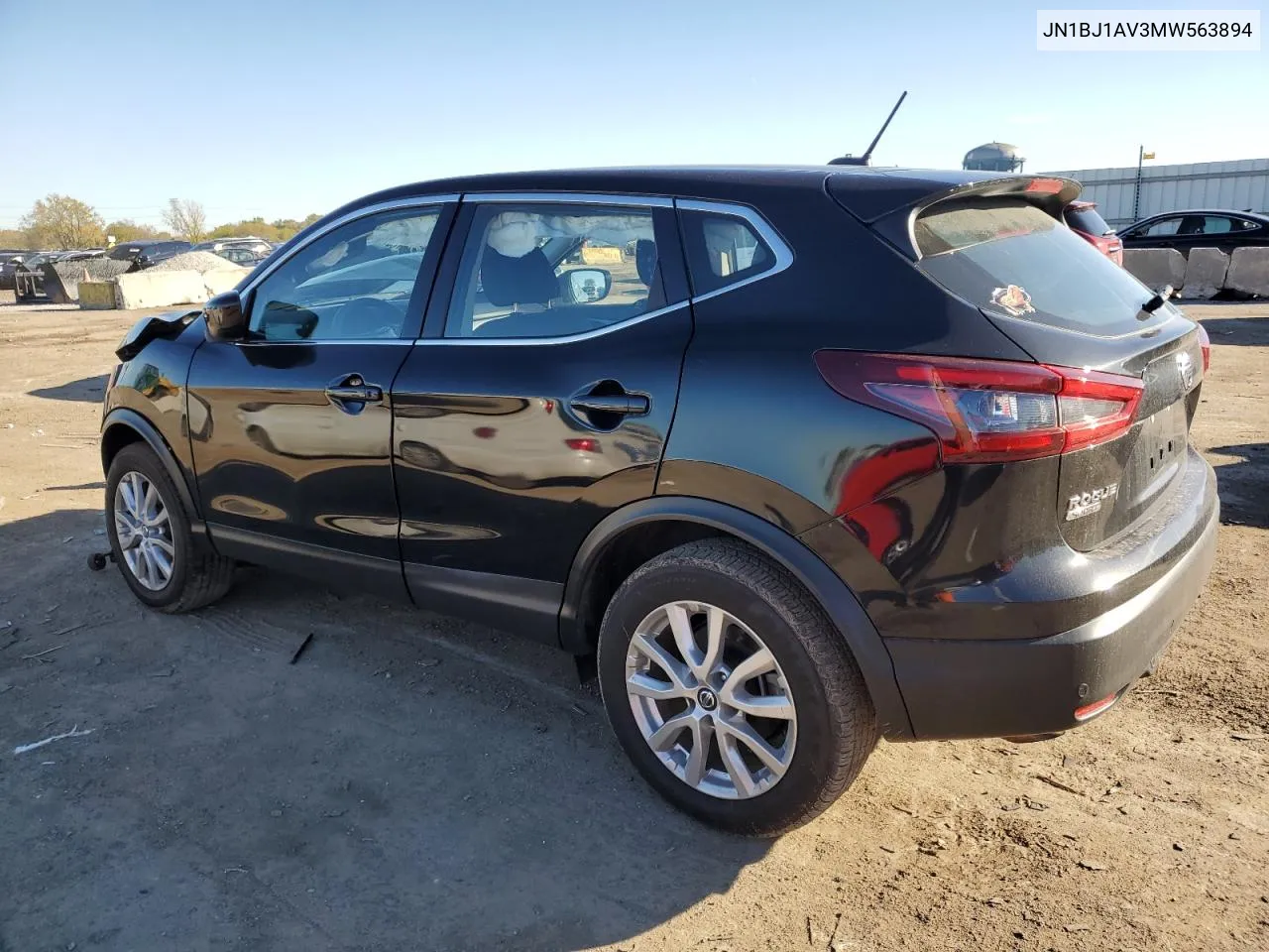 2021 Nissan Rogue Sport S VIN: JN1BJ1AV3MW563894 Lot: 75935314