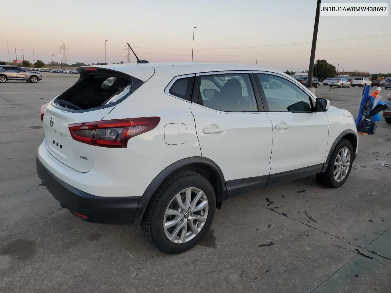 2021 Nissan Rogue Sport S VIN: JN1BJ1AW0MW438697 Lot: 76027214