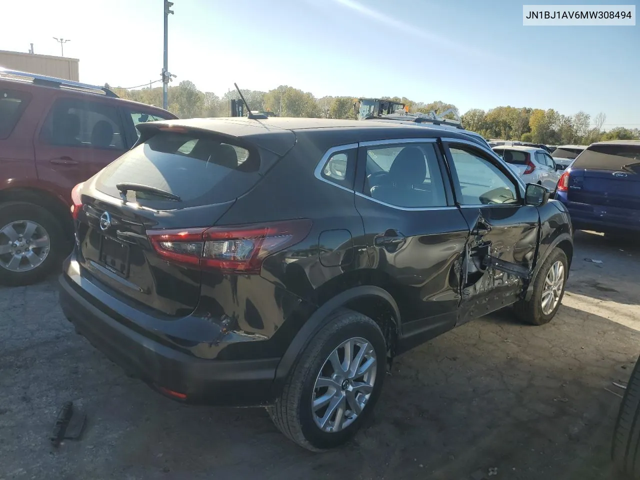 2021 Nissan Rogue Sport S VIN: JN1BJ1AV6MW308494 Lot: 76053544