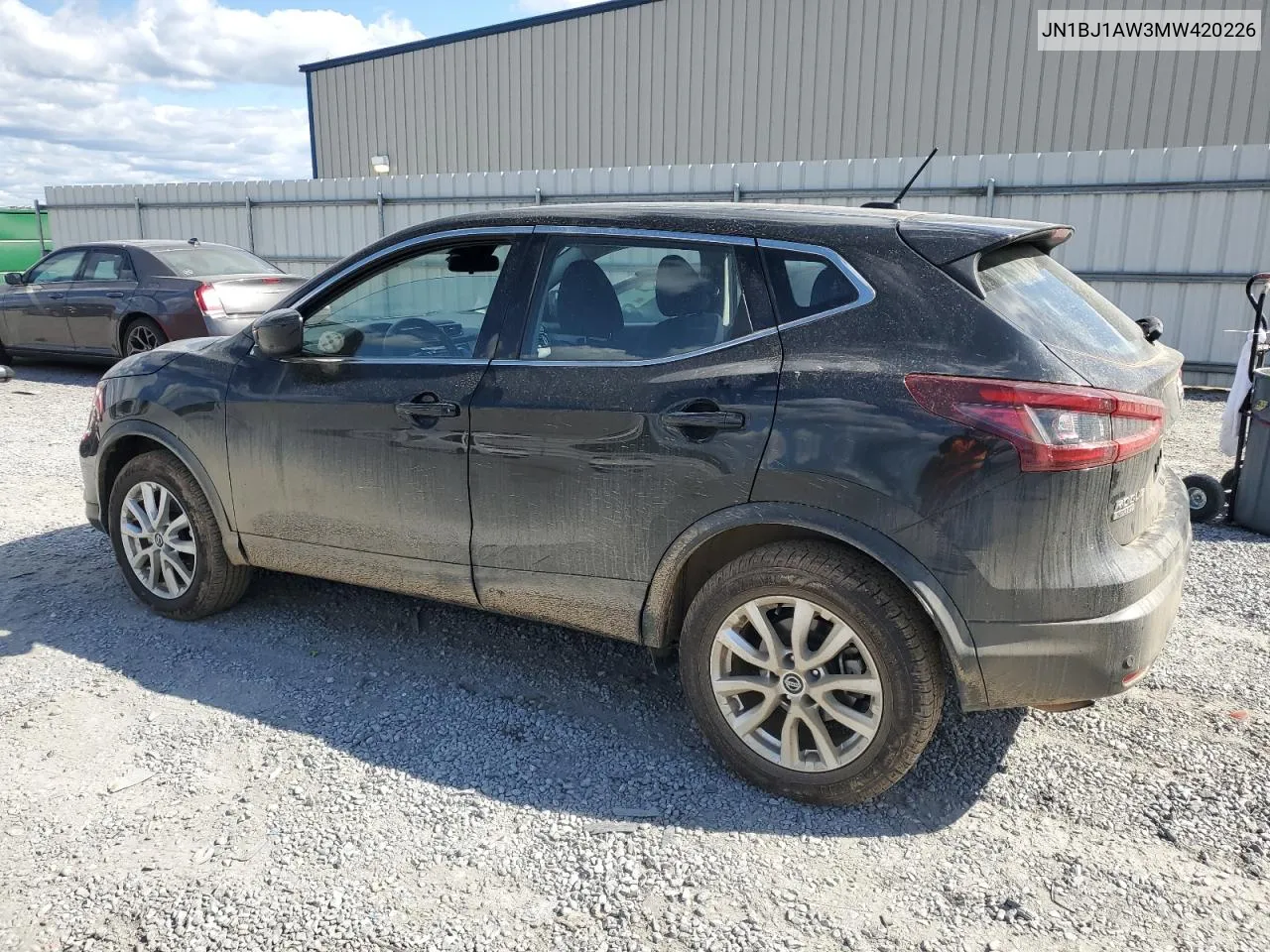 2021 Nissan Rogue Sport S VIN: JN1BJ1AW3MW420226 Lot: 76465994