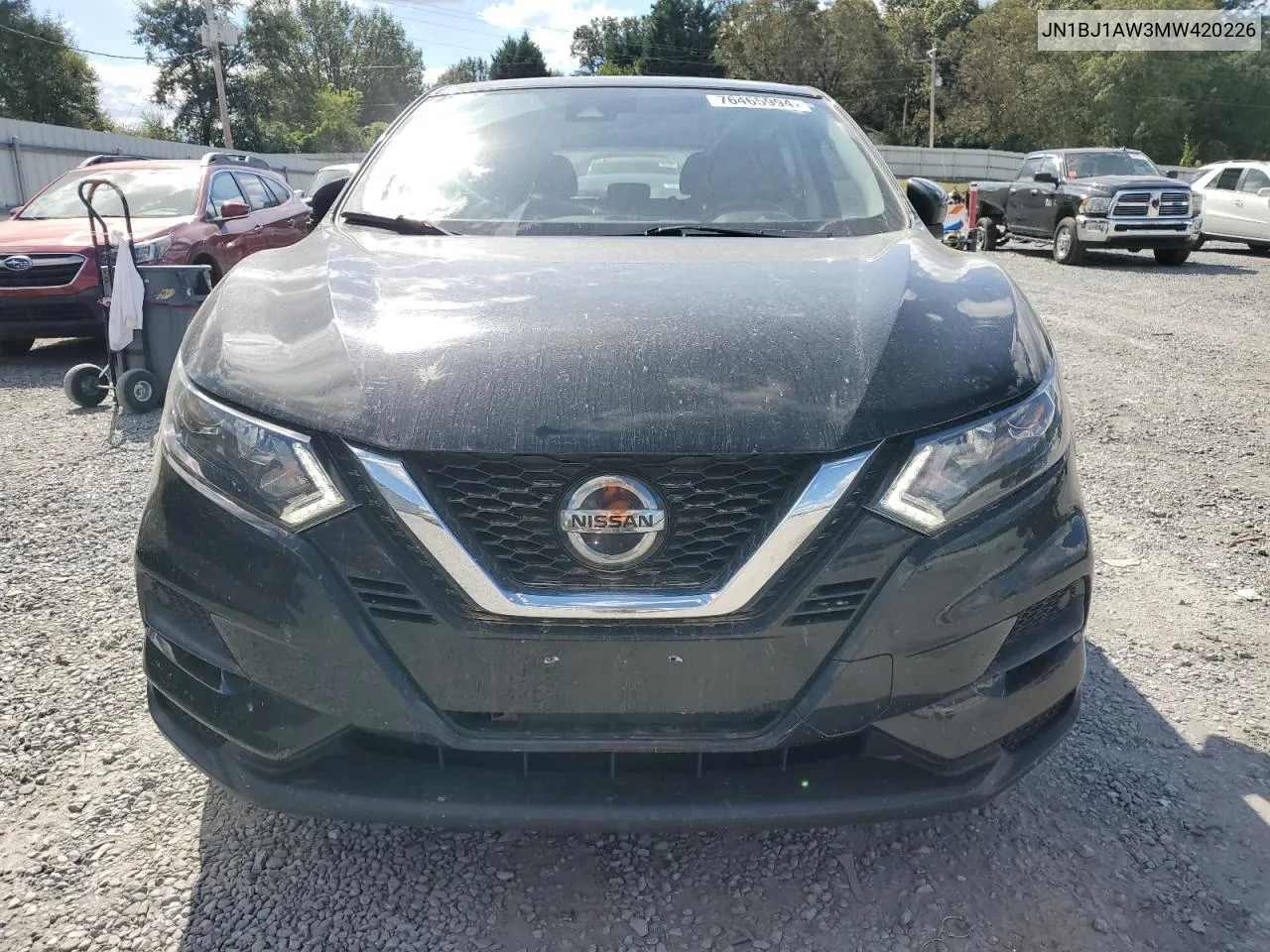 2021 Nissan Rogue Sport S VIN: JN1BJ1AW3MW420226 Lot: 76465994