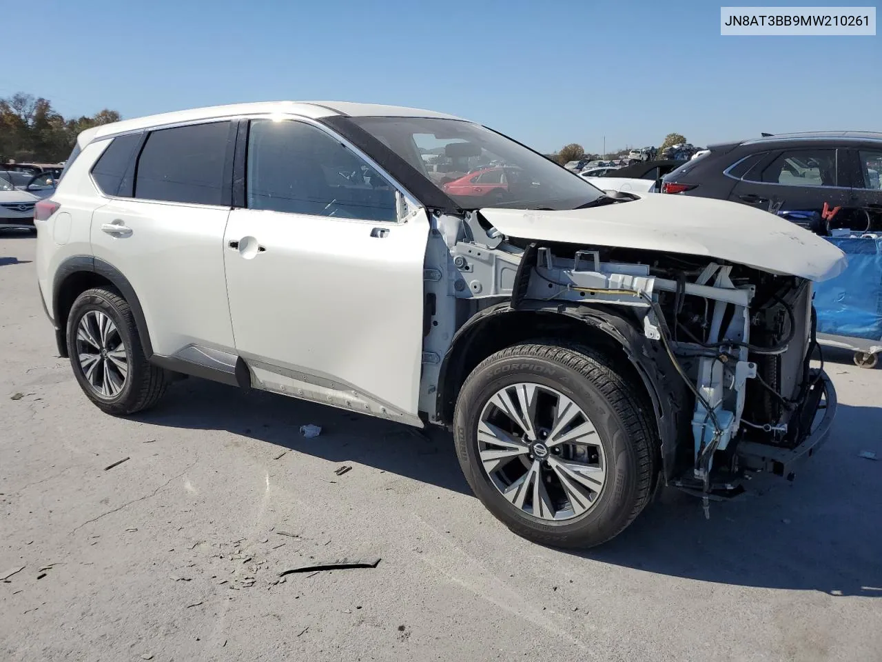 2021 Nissan Rogue Sv VIN: JN8AT3BB9MW210261 Lot: 76687504