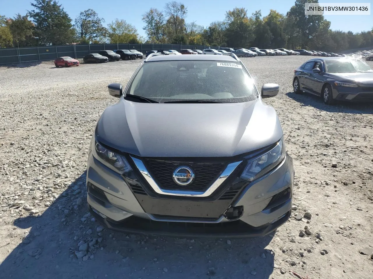 2021 Nissan Rogue Sport Sv VIN: JN1BJ1BV3MW301436 Lot: 76889394