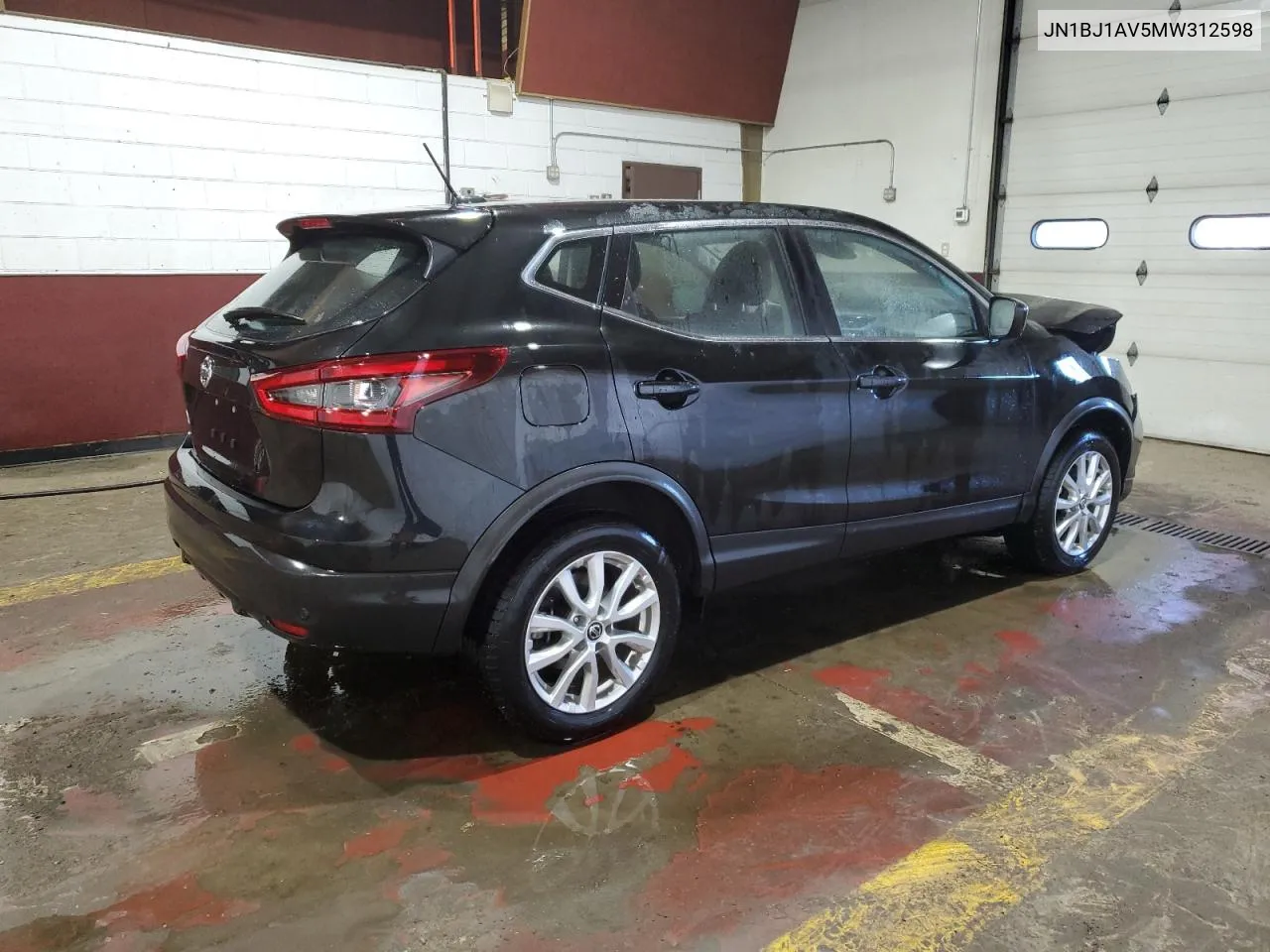 2021 Nissan Rogue Sport S VIN: JN1BJ1AV5MW312598 Lot: 76895664