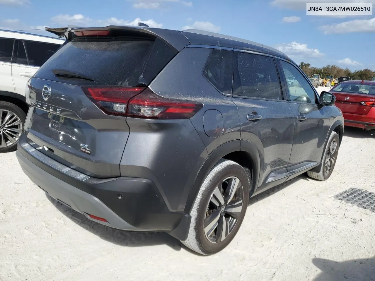 2021 Nissan Rogue Sl VIN: JN8AT3CA7MW026510 Lot: 77124994