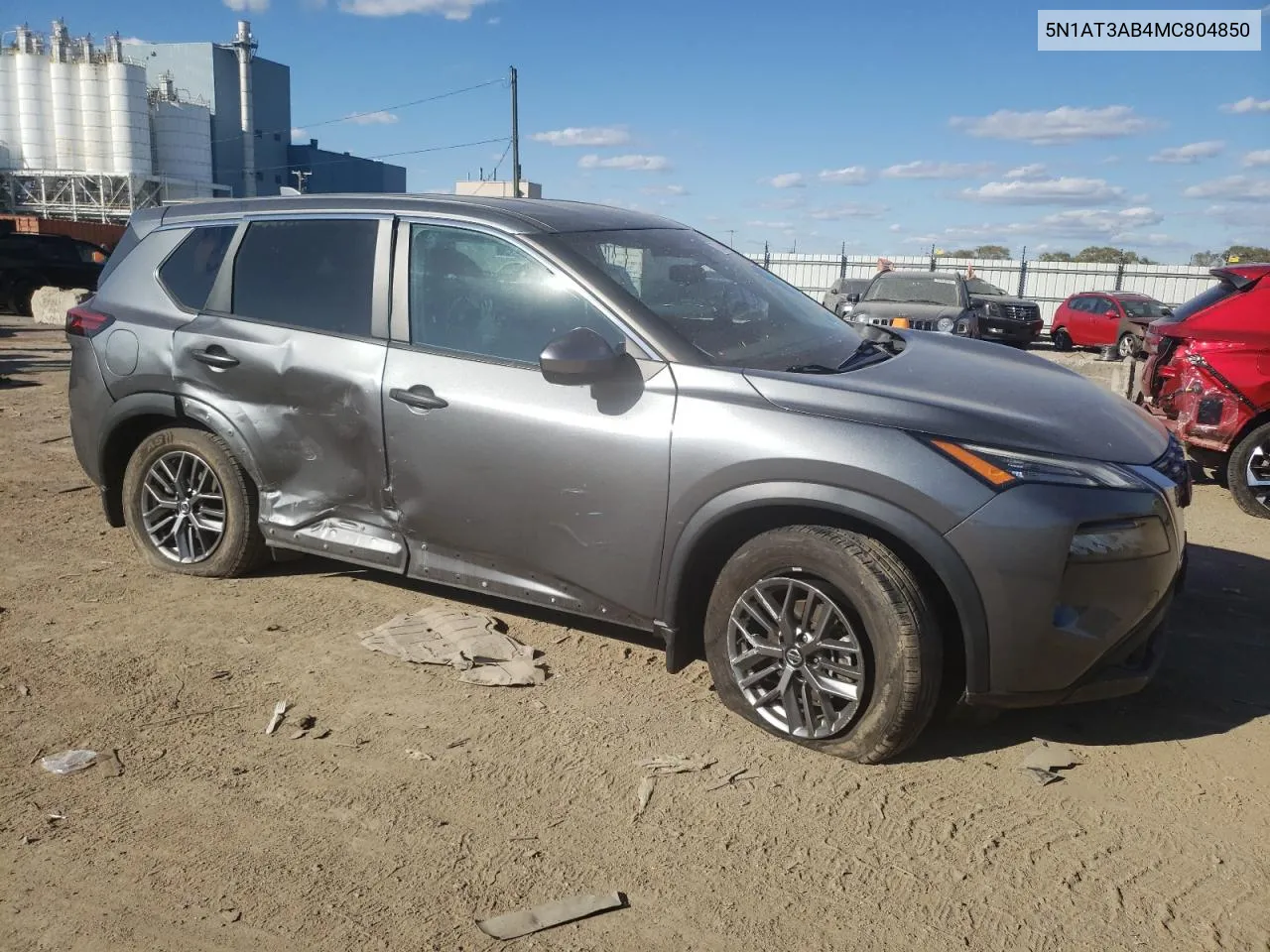 2021 Nissan Rogue S VIN: 5N1AT3AB4MC804850 Lot: 77313054