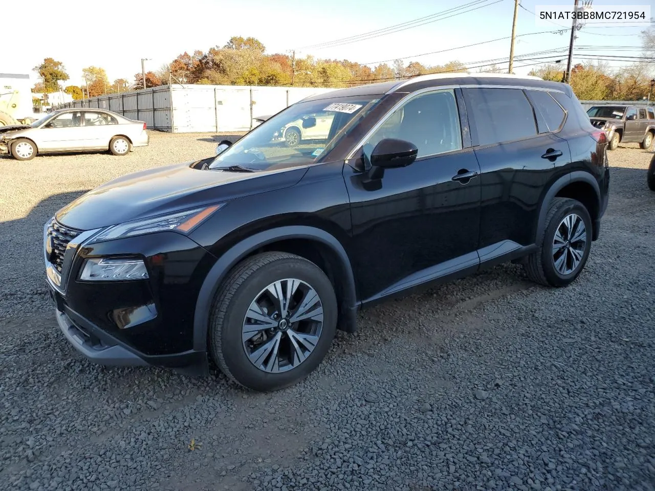 2021 Nissan Rogue Sv VIN: 5N1AT3BB8MC721954 Lot: 77419074