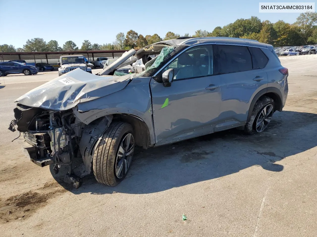 2021 Nissan Rogue Sl VIN: 5N1AT3CA4MC803184 Lot: 77608424