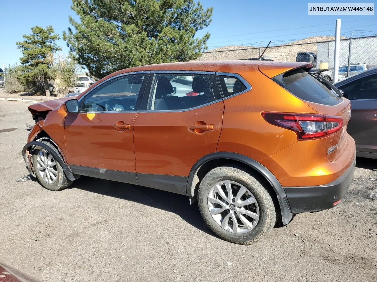 2021 Nissan Rogue Sport S VIN: JN1BJ1AW2MW445148 Lot: 77759614