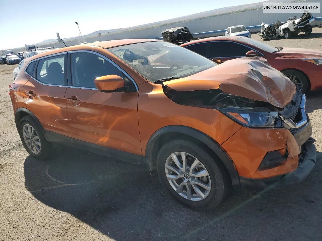 2021 Nissan Rogue Sport S VIN: JN1BJ1AW2MW445148 Lot: 77759614