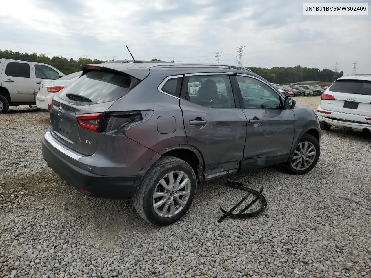 2021 Nissan Rogue Sport Sv VIN: JN1BJ1BV5MW302409 Lot: 77887104