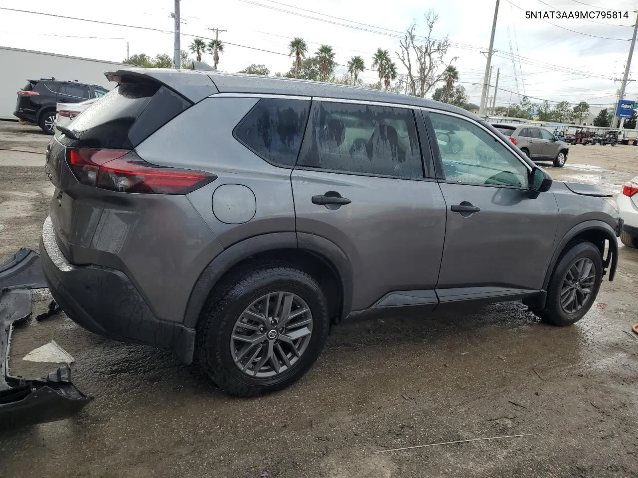 2021 Nissan Rogue S VIN: 5N1AT3AA9MC795814 Lot: 77897664