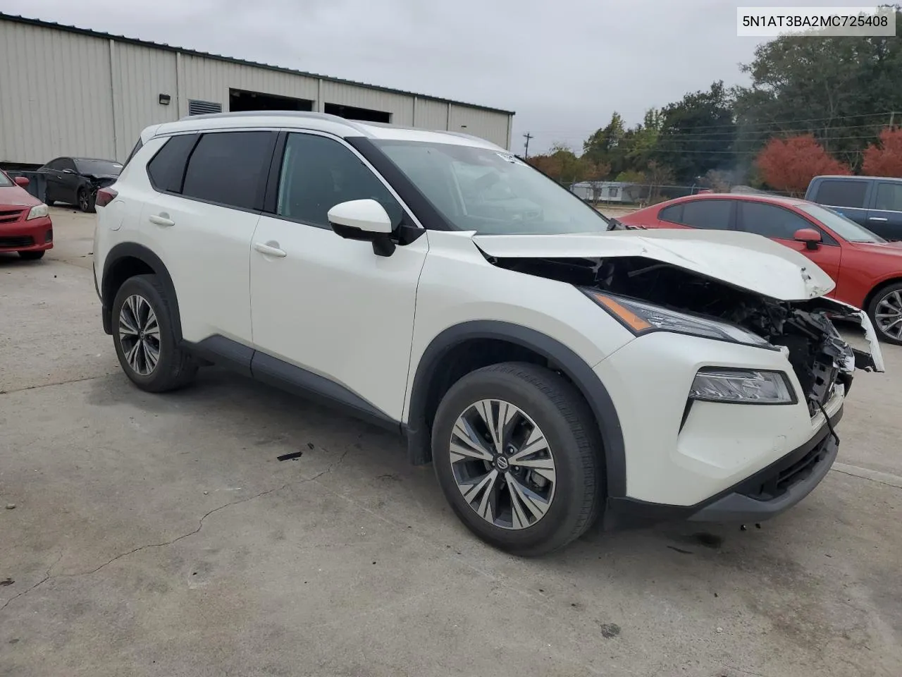 2021 Nissan Rogue Sv VIN: 5N1AT3BA2MC725408 Lot: 78047864