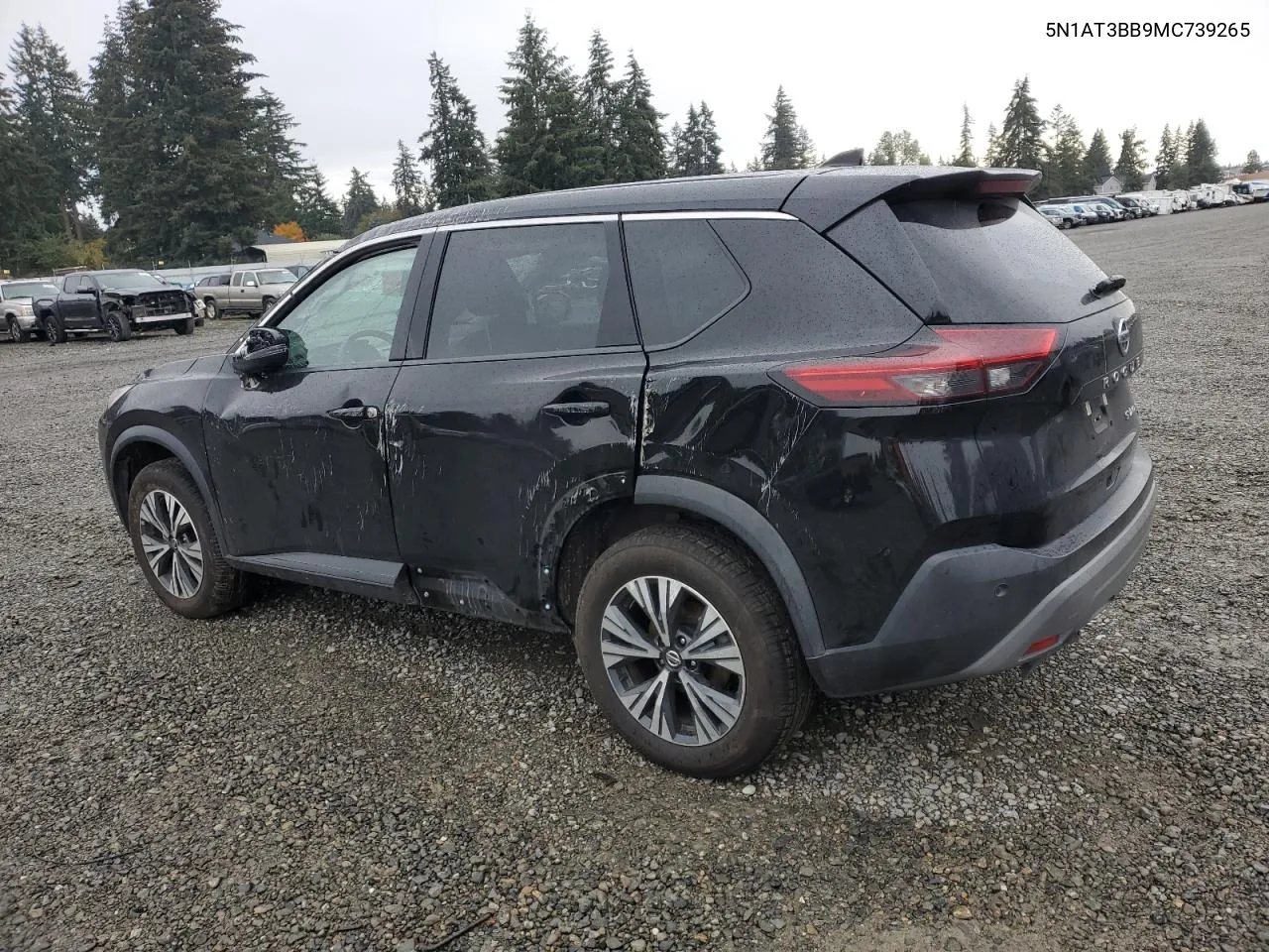 2021 Nissan Rogue Sv VIN: 5N1AT3BB9MC739265 Lot: 78729754