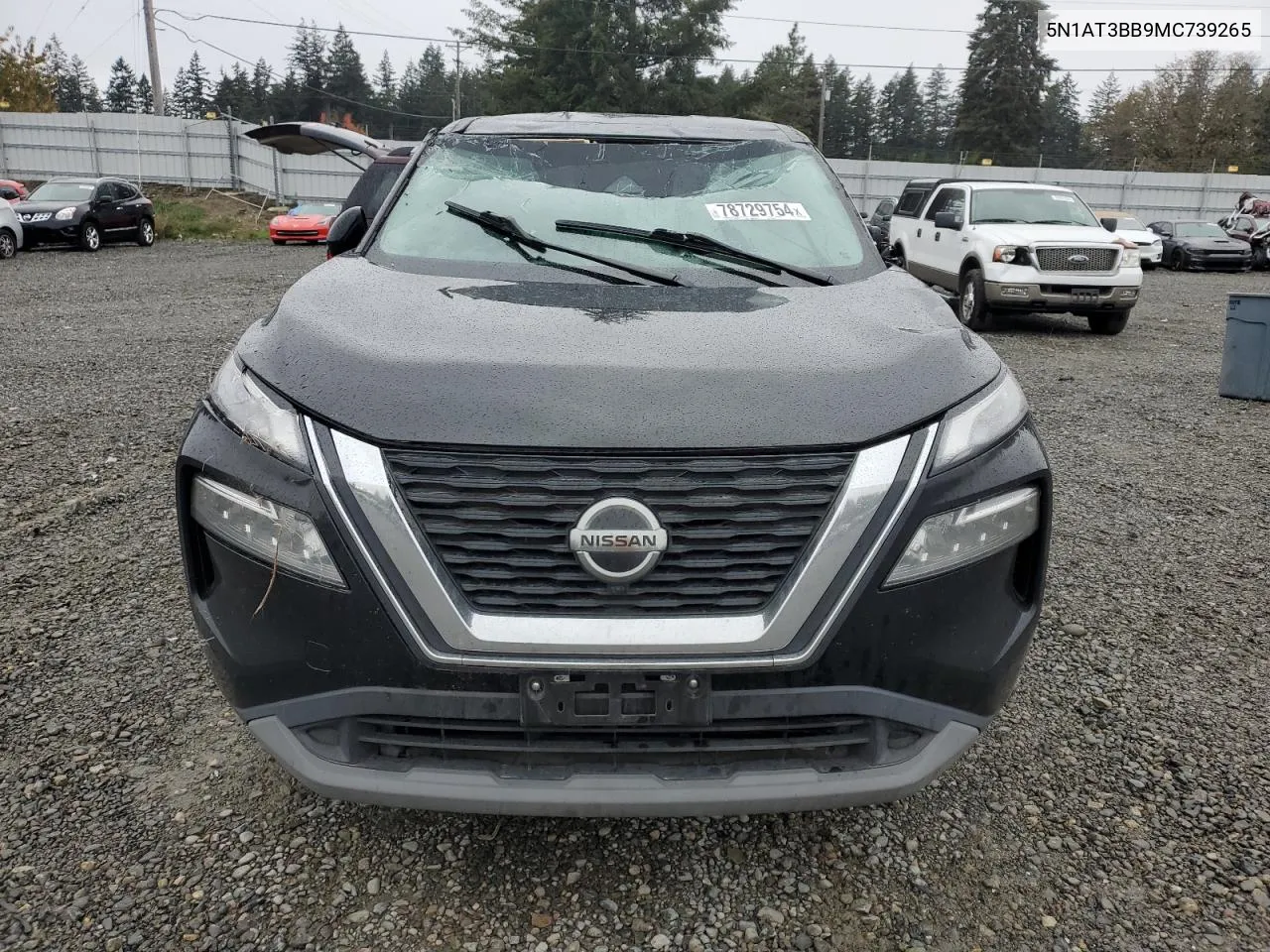 2021 Nissan Rogue Sv VIN: 5N1AT3BB9MC739265 Lot: 78729754