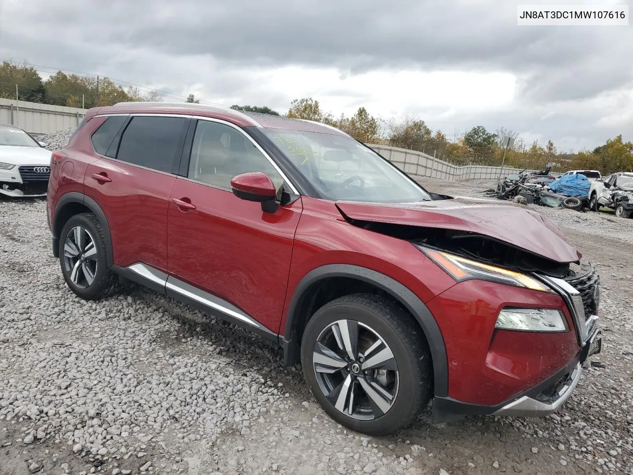 2021 Nissan Rogue Platinum VIN: JN8AT3DC1MW107616 Lot: 78859474