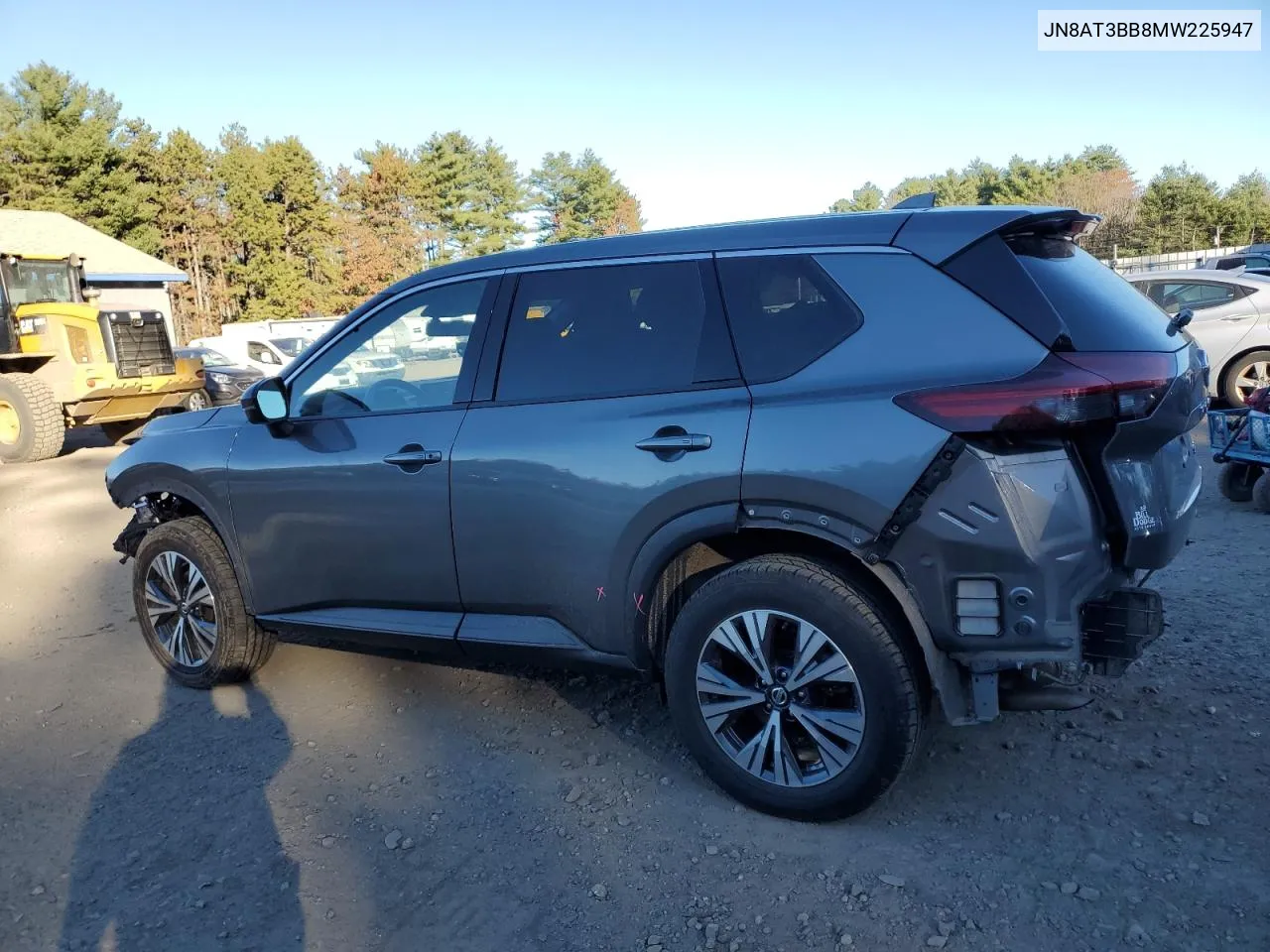 2021 Nissan Rogue Sv VIN: JN8AT3BB8MW225947 Lot: 78984384