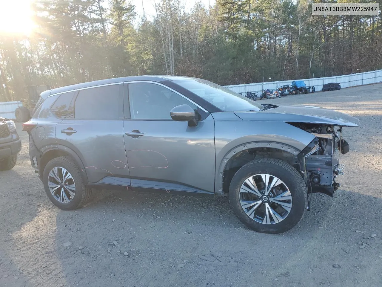 2021 Nissan Rogue Sv VIN: JN8AT3BB8MW225947 Lot: 78984384