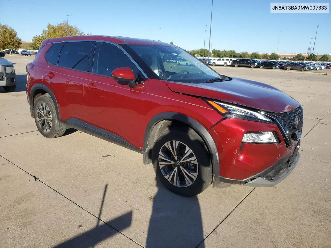 2021 Nissan Rogue Sv VIN: JN8AT3BA0MW007833 Lot: 79127254