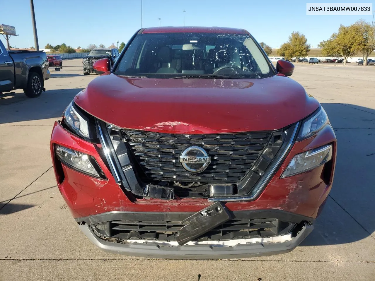 2021 Nissan Rogue Sv VIN: JN8AT3BA0MW007833 Lot: 79127254