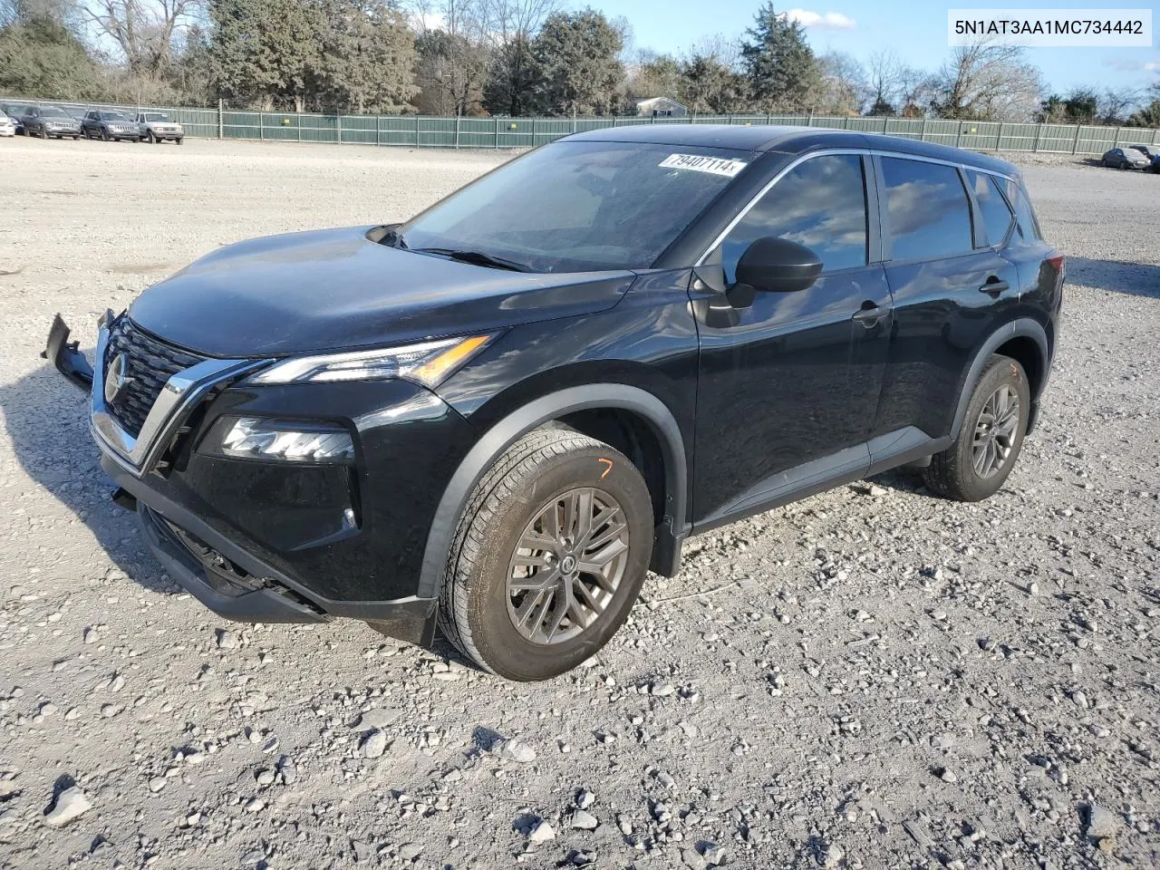 2021 Nissan Rogue S VIN: 5N1AT3AA1MC734442 Lot: 79407114