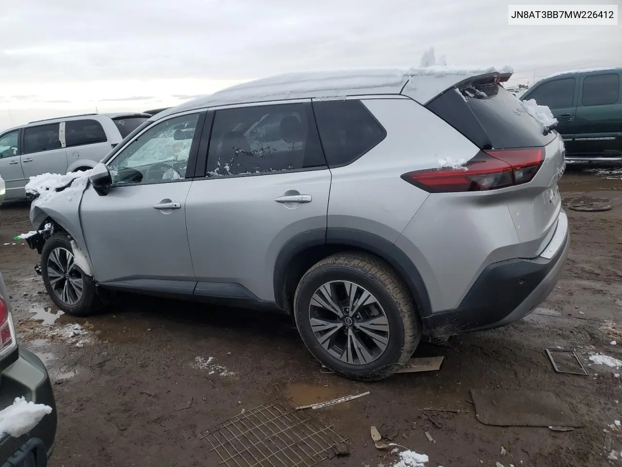 2021 Nissan Rogue Sv VIN: JN8AT3BB7MW226412 Lot: 79757724