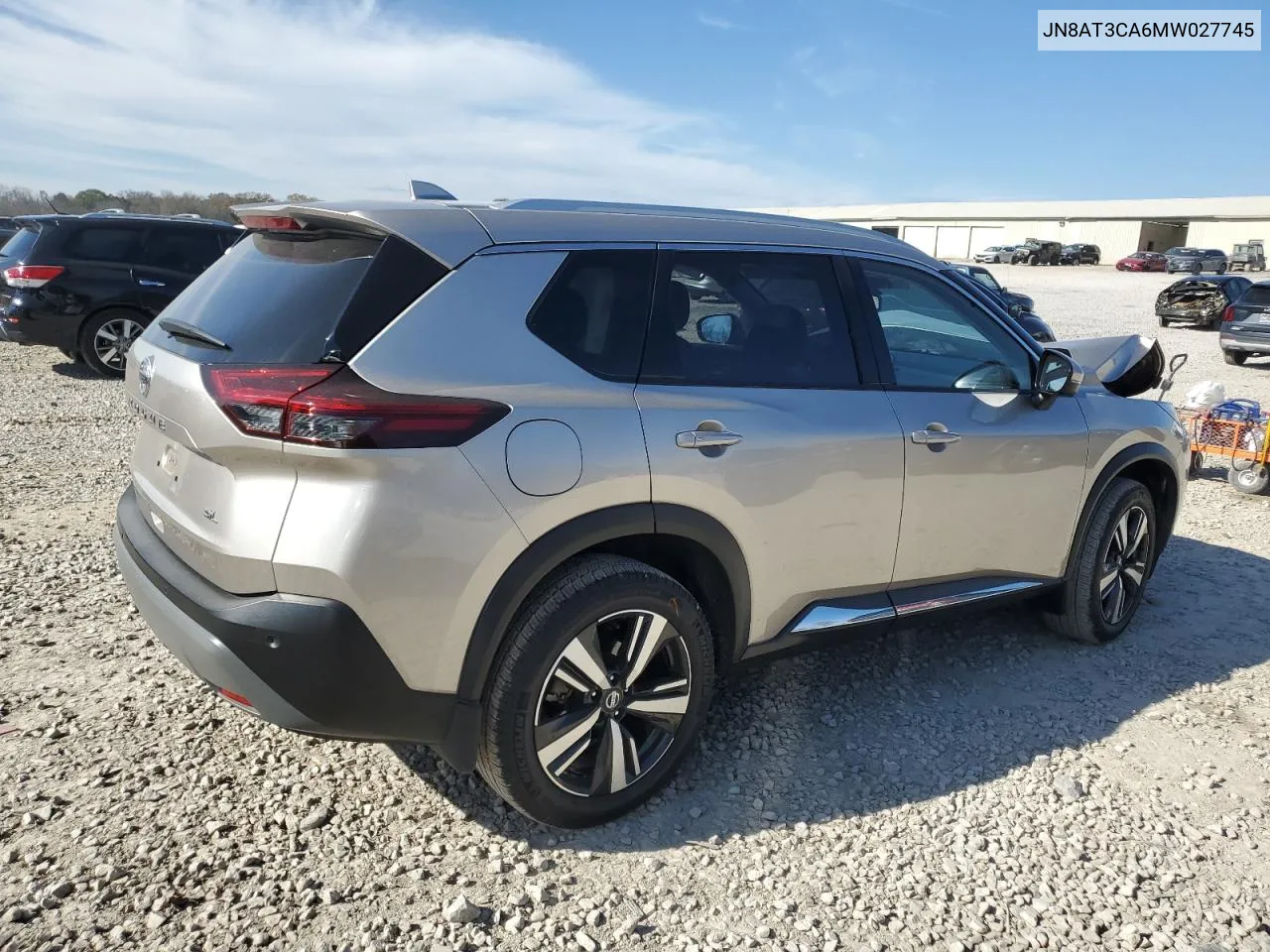 2021 Nissan Rogue Sl VIN: JN8AT3CA6MW027745 Lot: 79936354