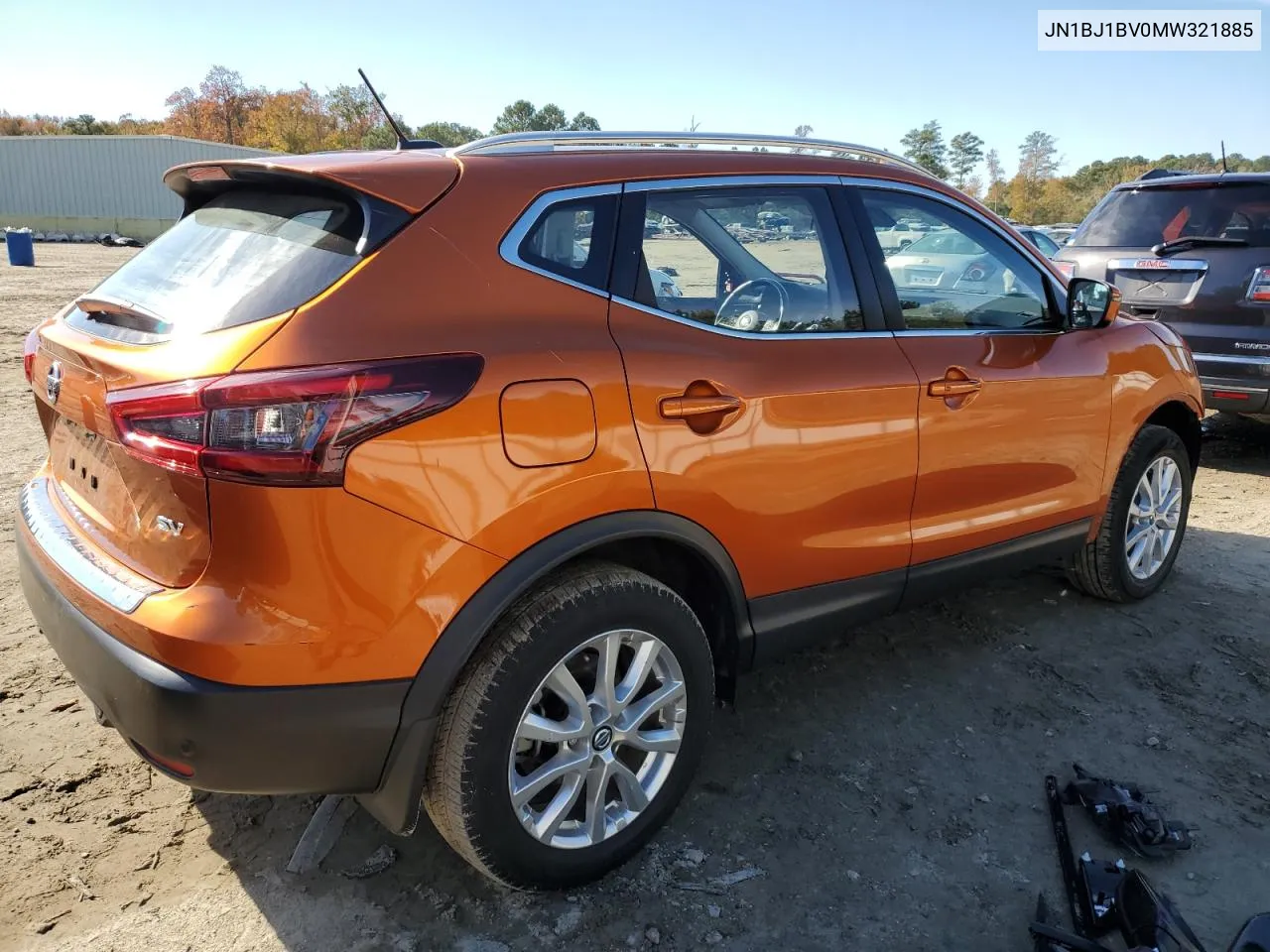 JN1BJ1BV0MW321885 2021 Nissan Rogue Sport Sv