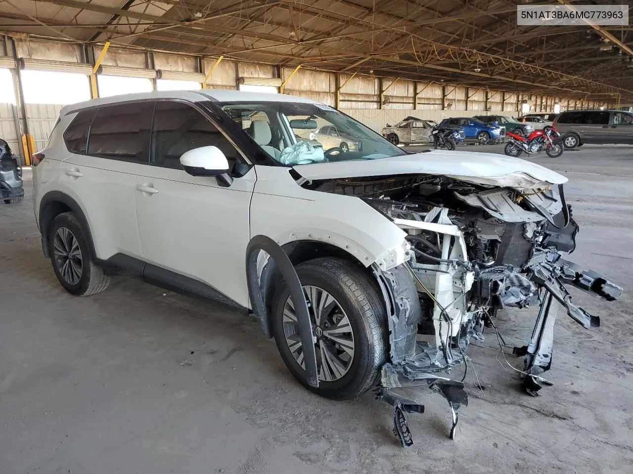 2021 Nissan Rogue Sv VIN: 5N1AT3BA6MC773963 Lot: 80364064