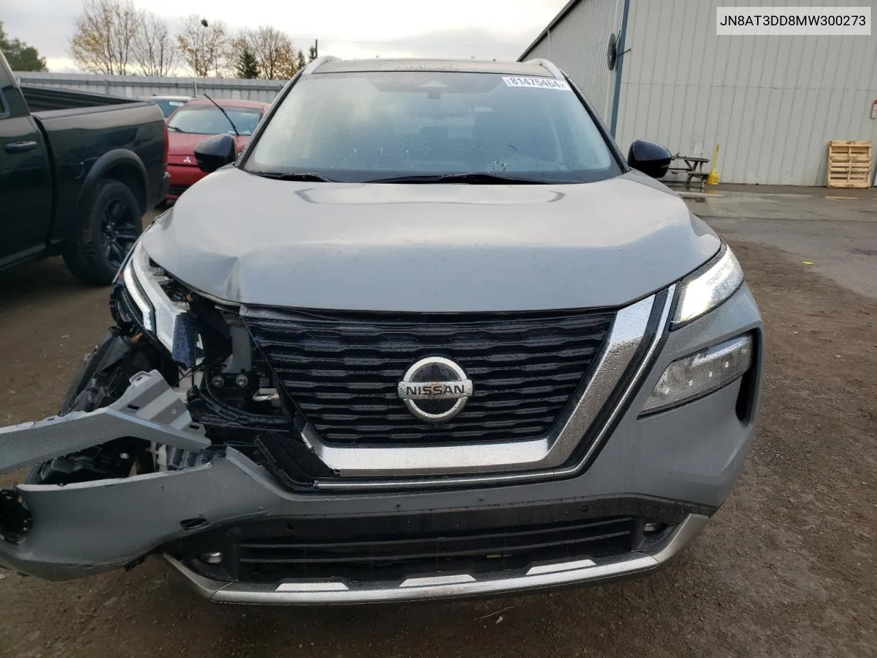 2021 Nissan Rogue Platinum VIN: JN8AT3DD8MW300273 Lot: 81475464