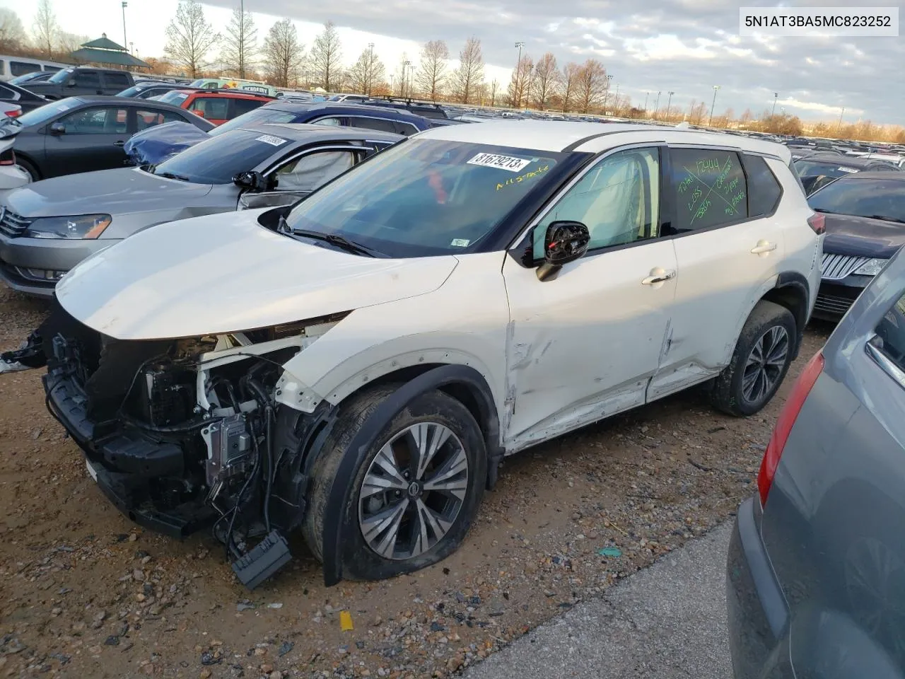 2021 Nissan Rogue Sv VIN: 5N1AT3BA5MC823252 Lot: 81679213