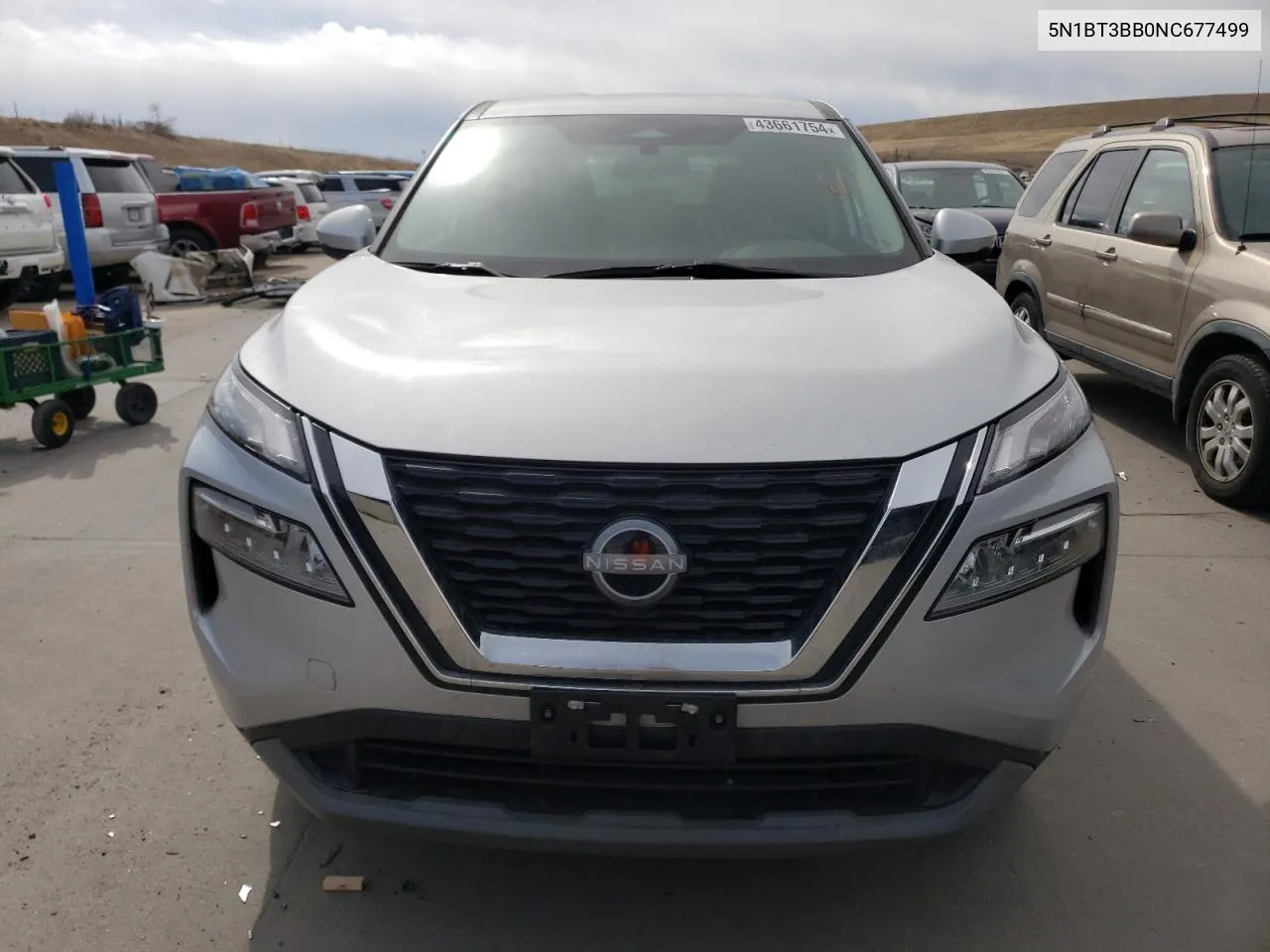 2022 Nissan Rogue Sv VIN: 5N1BT3BB0NC677499 Lot: 43661754