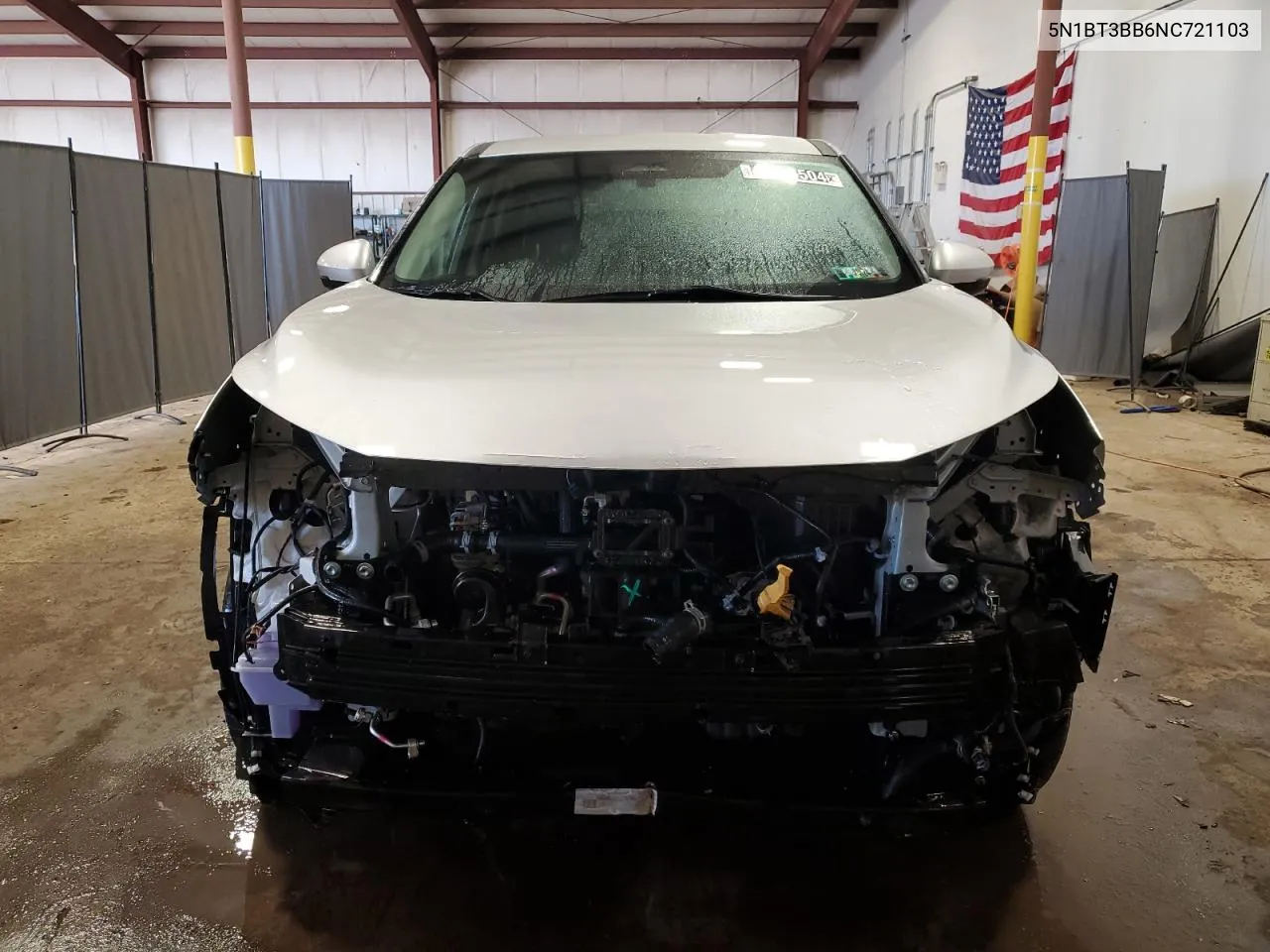 2022 Nissan Rogue Sv VIN: 5N1BT3BB6NC721103 Lot: 47518504